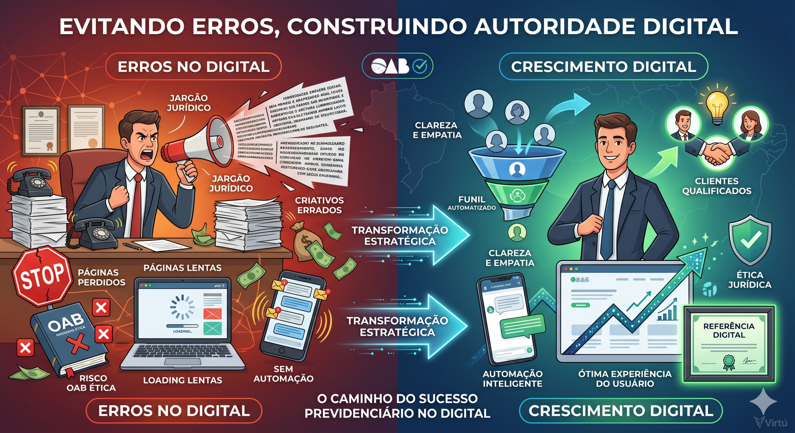 Erros que impedem escritórios previdenciários de crescer no digital