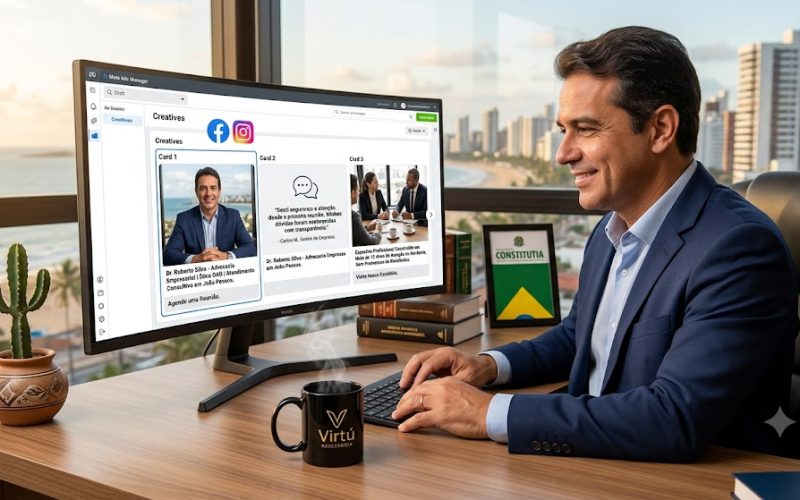 Como usar depoimentos e autoridade nos criativos de Meta Ads sem violar a OAB