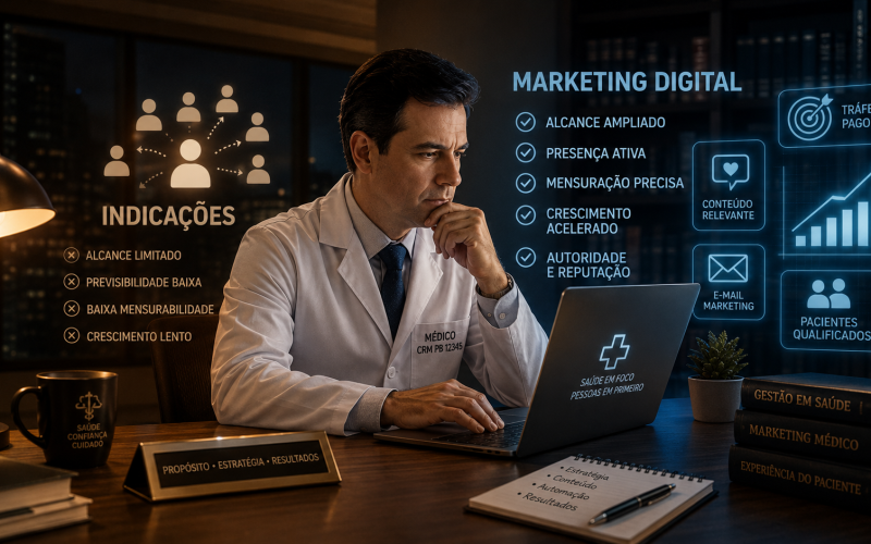 O que diferencia escritórios da área da saúde que vivem de indicação dos que vivem do digital