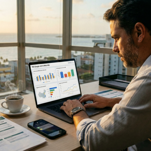 Como medir ROI de campanhas bancárias no Google Ads e Meta Ads