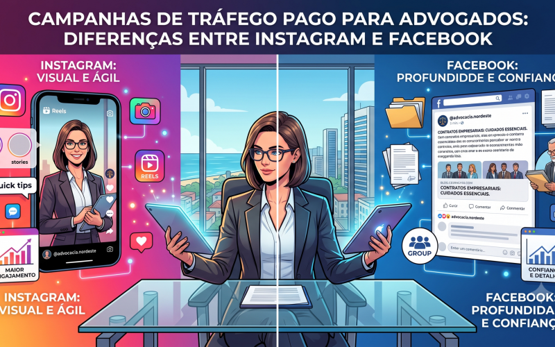 Por que campanhas no Instagram para advogados têm resultado diferente do Facebook