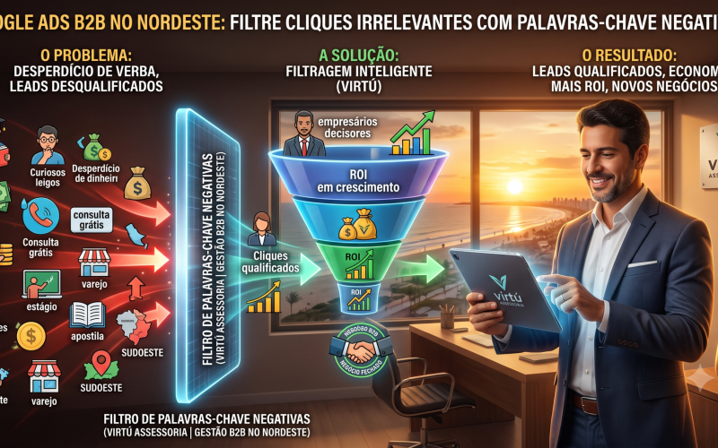 Negativo de palavras no Google Ads: como parar de pagar por cliques irrelevantes